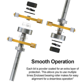 FivePears three-teeth T-shape bit for smooth cuts