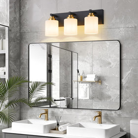 Fivesun vanity uses three E26 sockets for versatile bulb compatibility.