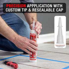 Fix-A-Floor bonding strength demonstrates strong reattachment for long lasting results.