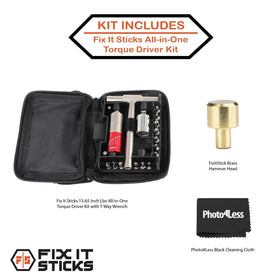 Fix It Sticks T-Way wrench with varied bits for quick adjustments