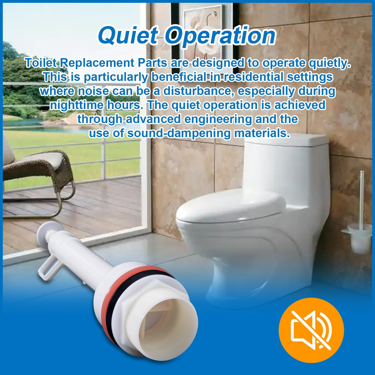FIX ZHANG quiet operation minimizes bathroom noise