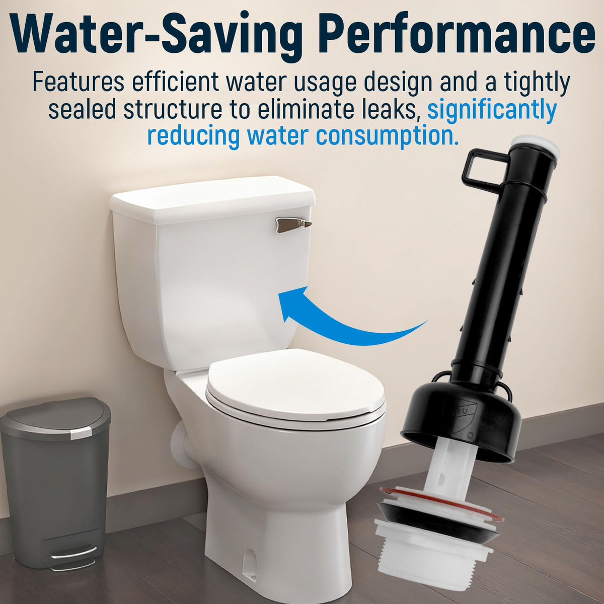 FIX ZHANG 211-1112 water-saving design helps conserve water in homes.