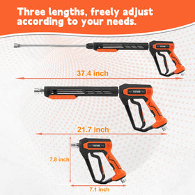 FIXFANS 50 ft hose with M22 fitting for extended reach and versatile connections