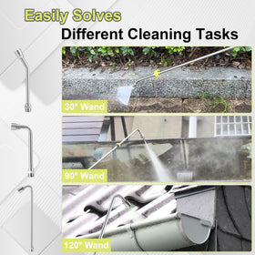 FIXFANS 90-degree-curve-rod directs spray along vertical surfaces.