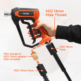 FIXFANS extension wand 21.7 in enables mid-height cleaning