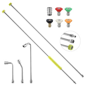 FIXFANS gutter-cleaning-use demonstrates safer, ground-level gutter access.
