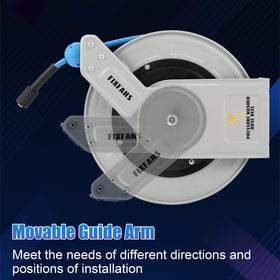 FIXFANS hose reel supports up to 3600 PSI for versatile power washing