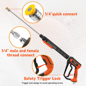 FIXFANS 1/4 inch quick connector compatible with many accessories.
