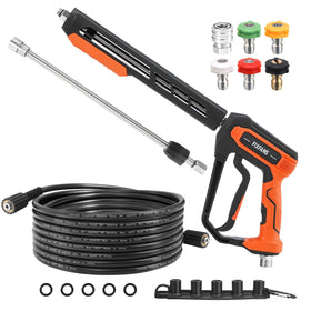 FIXFANS undercarriage cleaning setup designed to reach beneath vehicles.