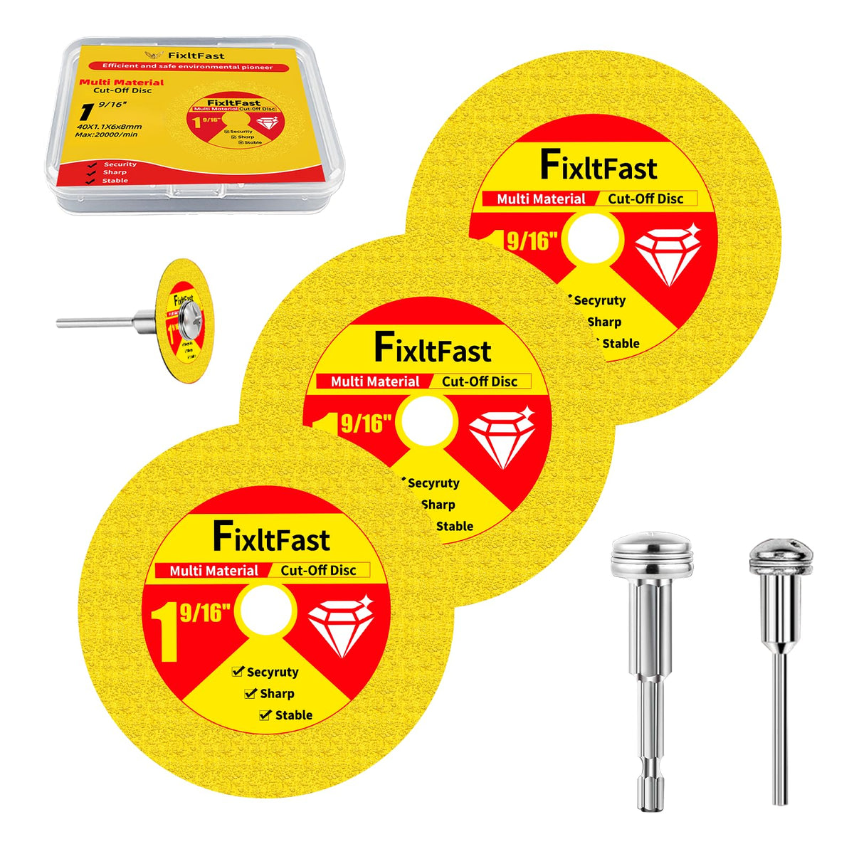 FixltFast 1-9-16-inch indestructible disc cutting metal and tile with precision