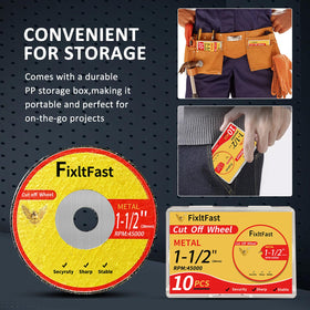 Disc cutting through hardened steel with stable performance and safety.