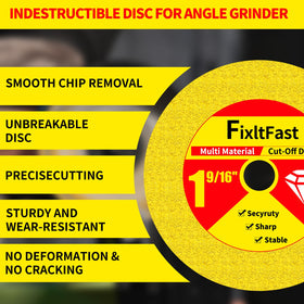 FixltFast 40 mm diamond cut-off wheel delivers fast, clean cuts on stone and ceramic