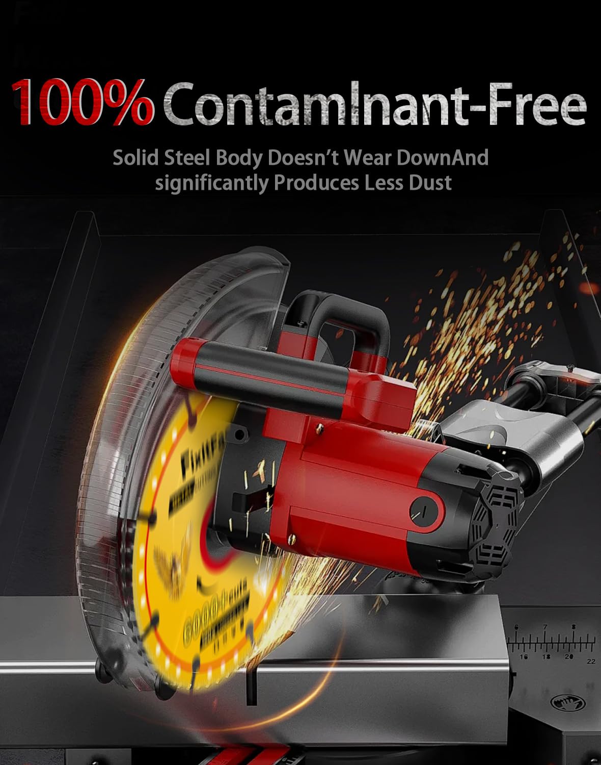 FixltFast diamond metal cutting wheel arbor-hole view showing 7/8 inch compatibility