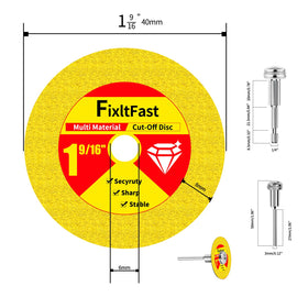 FixltFast multi-material blade performing chamfering on tile surfaces