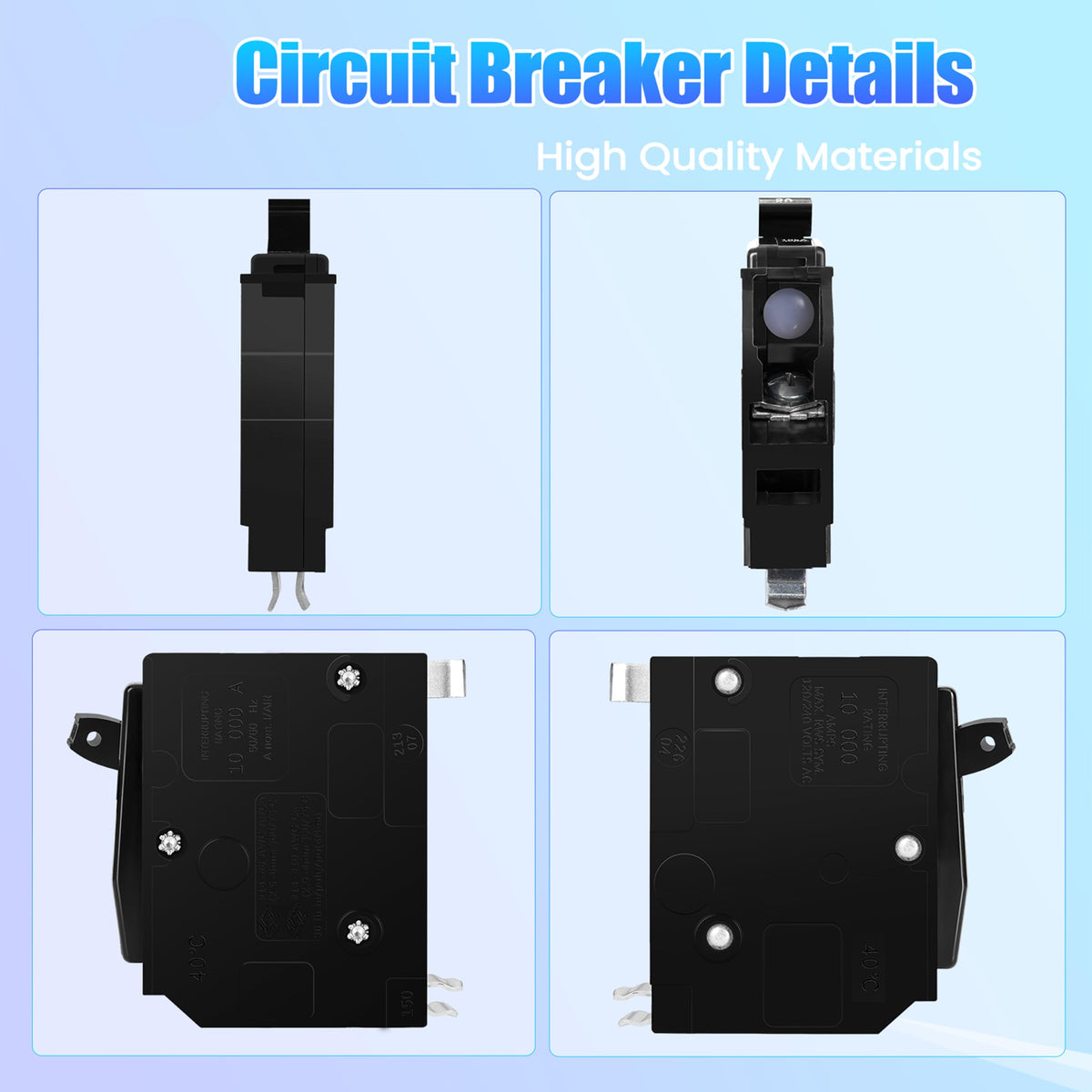 FixOasis protection features image illustrating overload, short circuit, and ground fault protection.