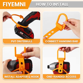 FIYEMNI drill hanger ideal for professionals and DIYers needing reliable storage.