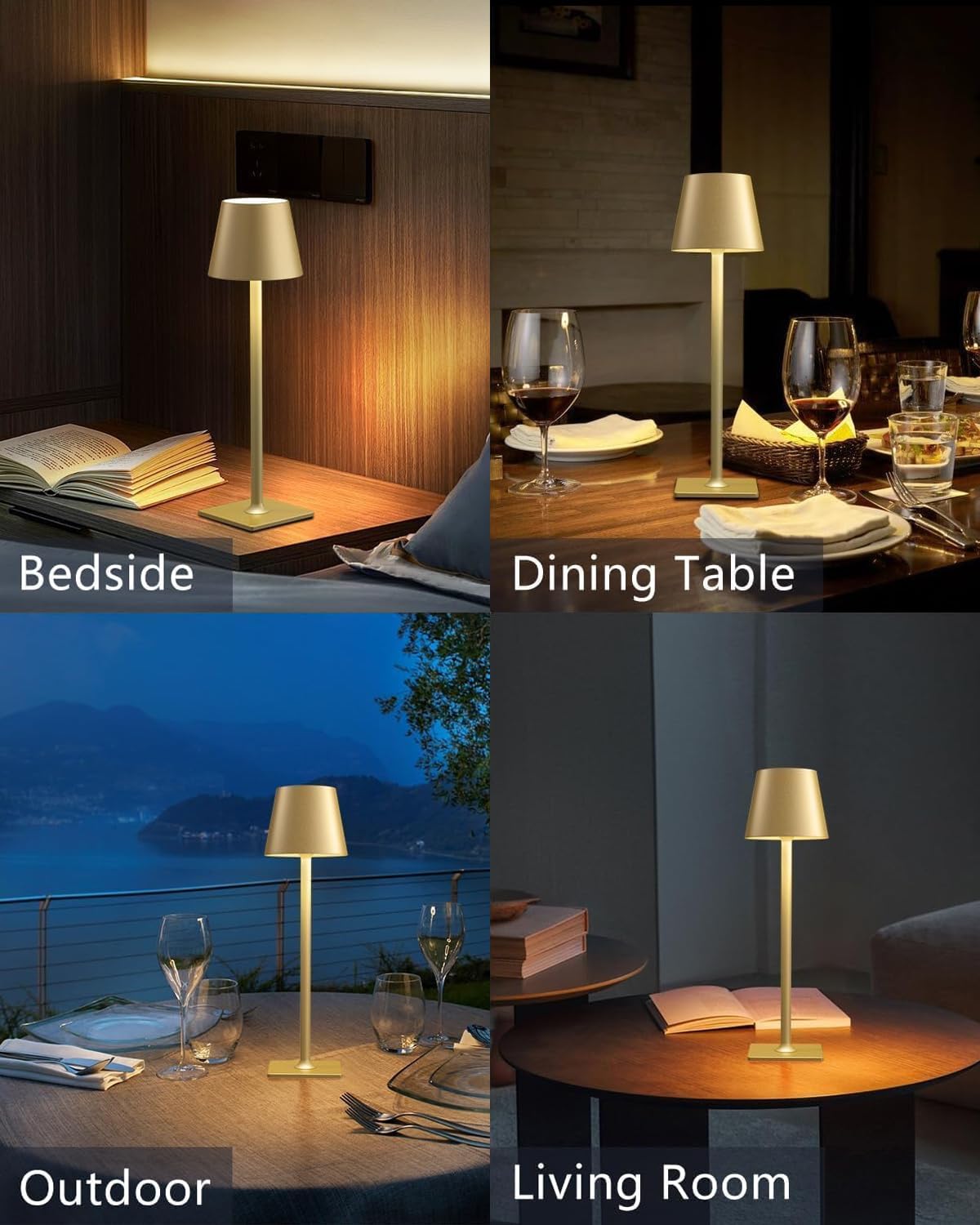 Fizrice lamp in height-adjustable mode at 9.57 inches for flexible placement.
