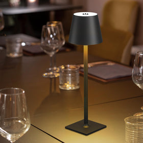 Fizrice table lamp showing USB-C charging port for quick recharge.