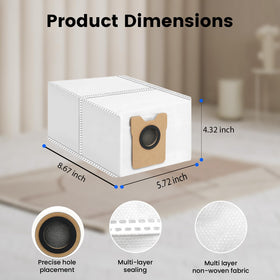 FKDJNIC large-capacity dust bag suited for extended cleaning.