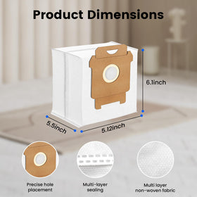 FKDJNIC large-capacity bag designed for extended cleaning sessions