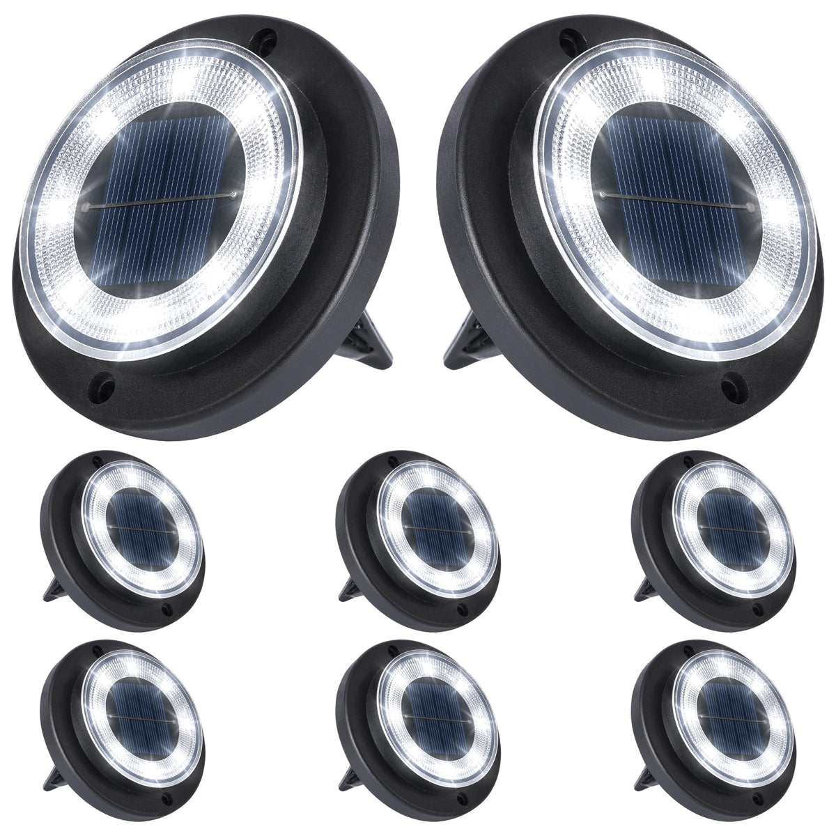 Flacchi solar ground light installed in yard for enhanced night safety