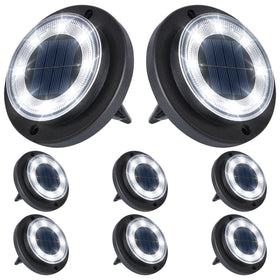 Flacchi solar ground light installed in yard for enhanced night safety