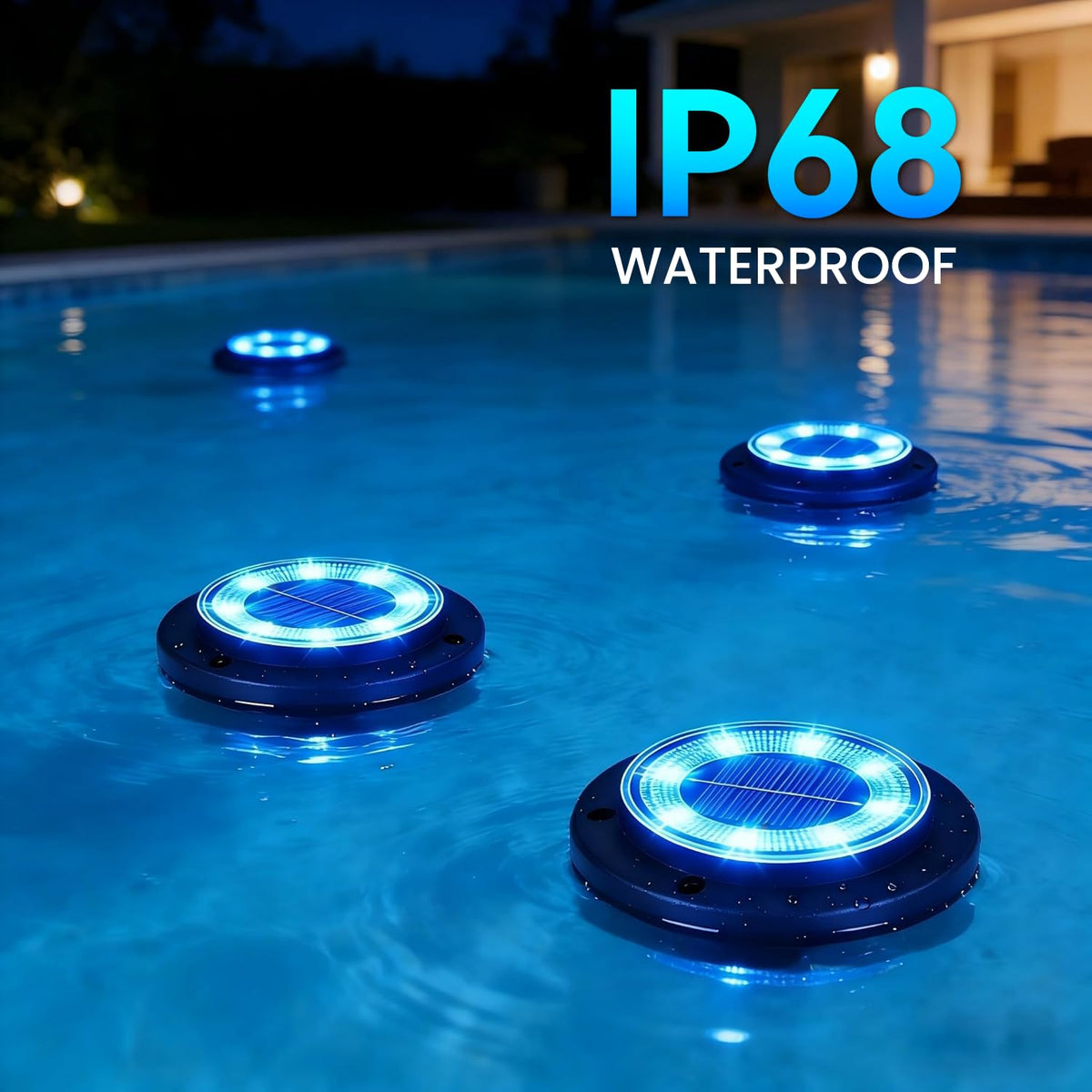 Flacchi solar ground light brightens yard spaces with durable performance.