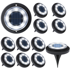 Flacchi solar lights outdoor ground light, waterproof and weather-ready for yard pathways.
