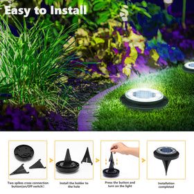 Flacchi solar lights decor-enhancing yard and patio under starlit skies.