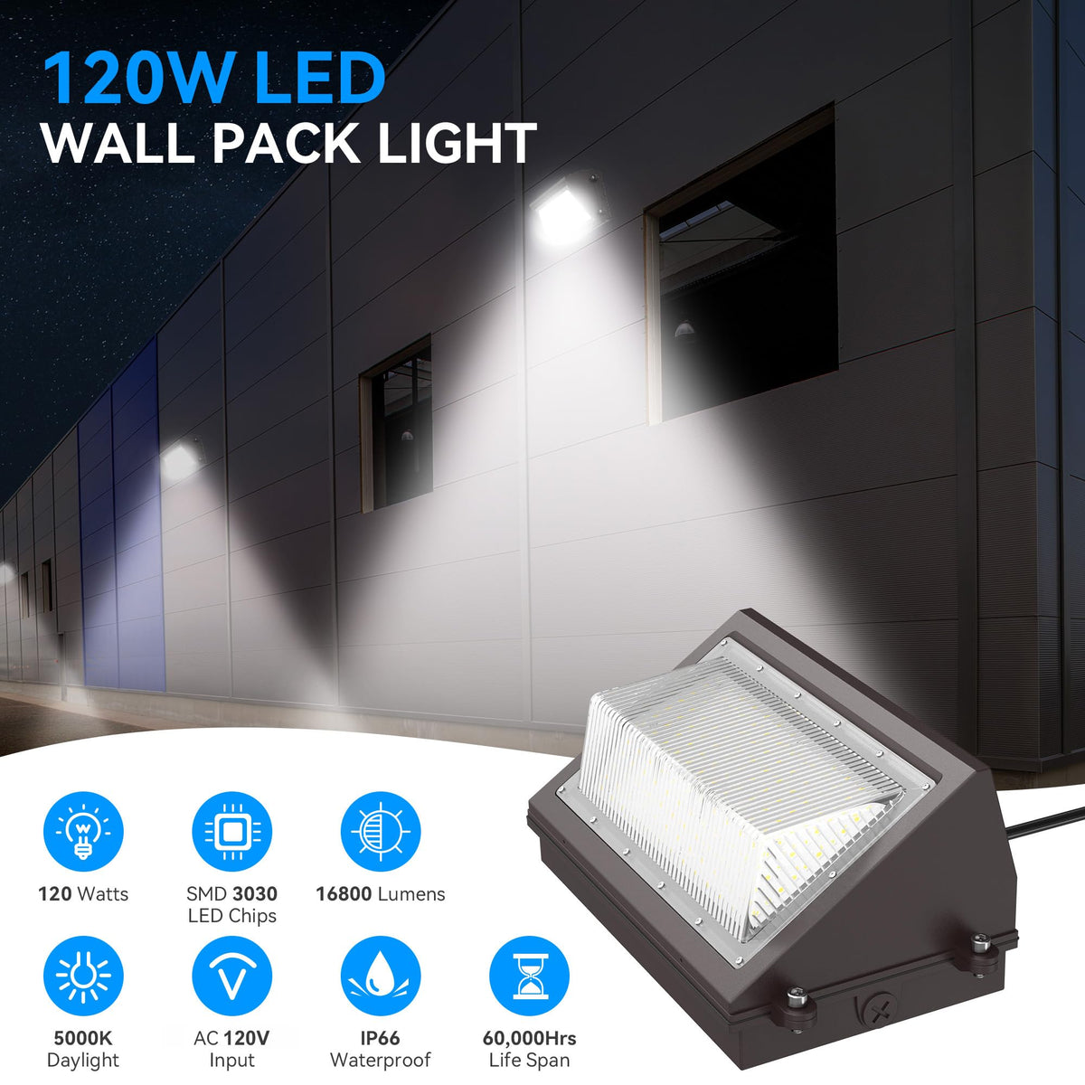 Flakeeper IP66 weatherproof housing withstands rain and snow for outdoor walls