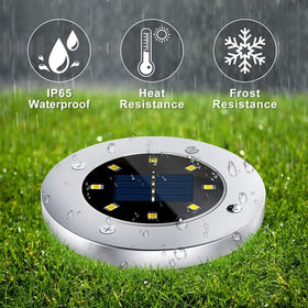 Flalivi IP65 solar ground light provides weatherproof pathway lighting.