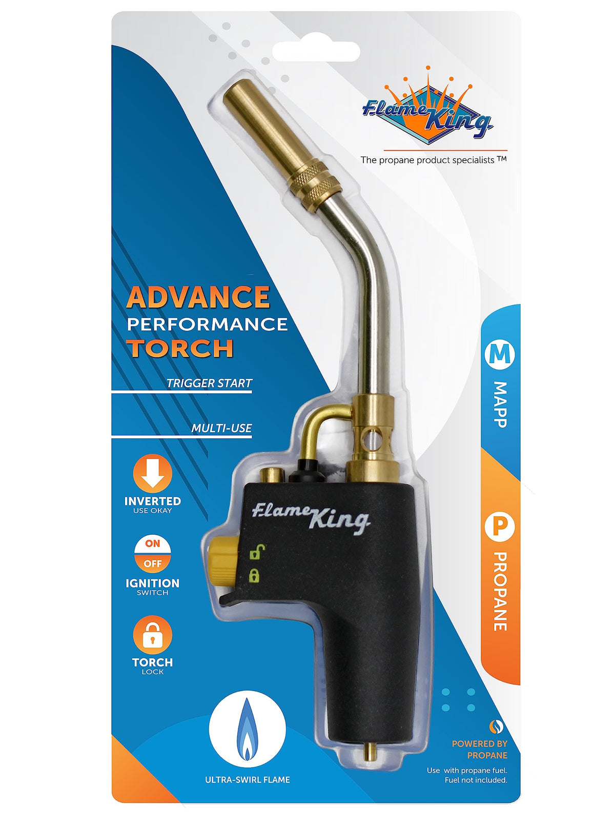 FK4500CGA torch with pressure-regulated control for steady heat.