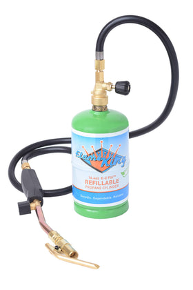 Flame King torch with flame control knob for precise heating adjustments