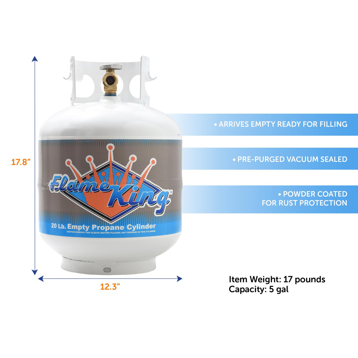 Flame King YSN-201 OPD assembly supports safe overfill protection.
