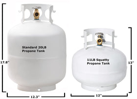 Flame King YSN11SQT storage and handles demonstrating easy lifting and transport