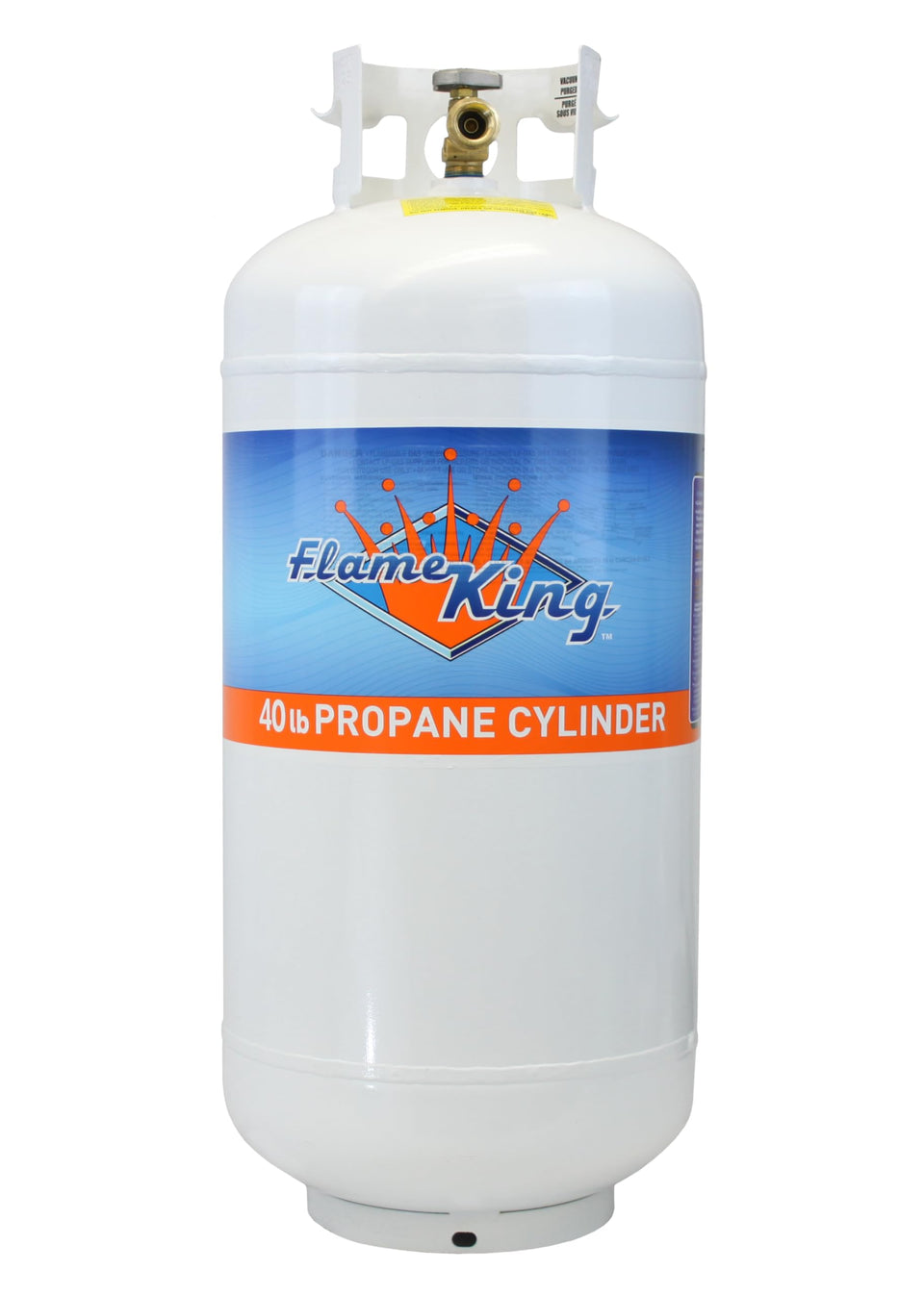 Flame King YSN401 propane tank front view with steel build and safety.