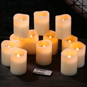 FlameCan candles on a dining table creating inviting ambience