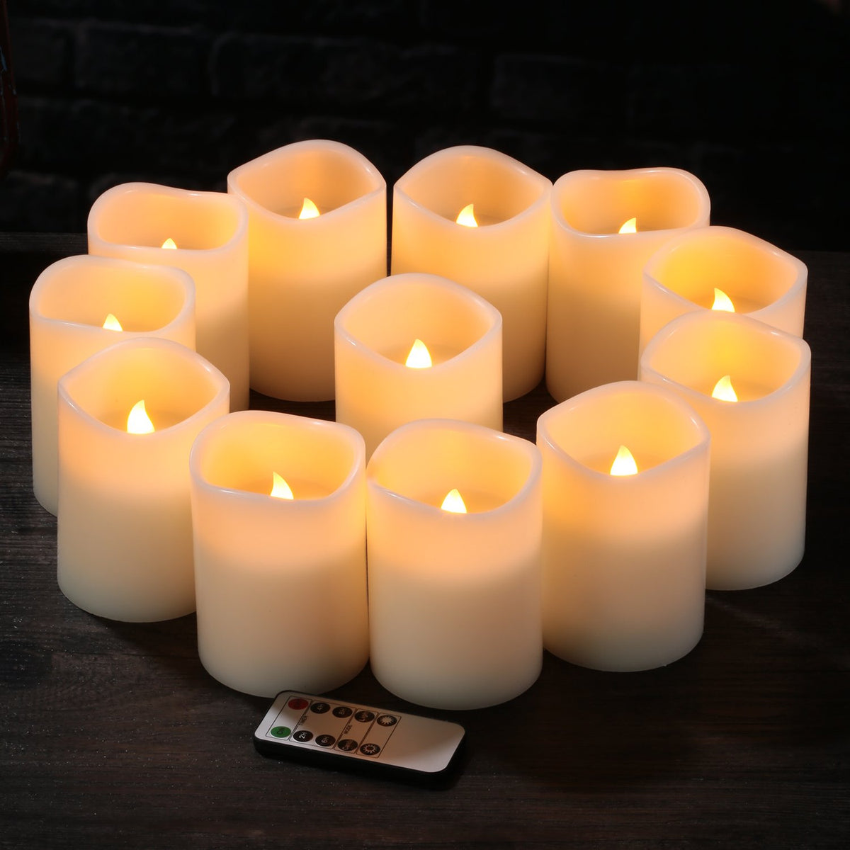 FlameCan remote control for flameless candles enables easy operation