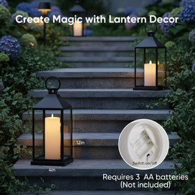 Flamelessman 4x10 outdoor candle timer enables automatic daily lighting.