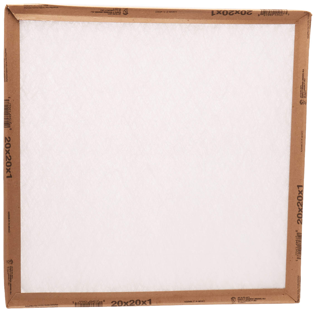 Flanders EZ Flow II front panel filter promotes improved airflow in 20x20x1 HVAC returns.