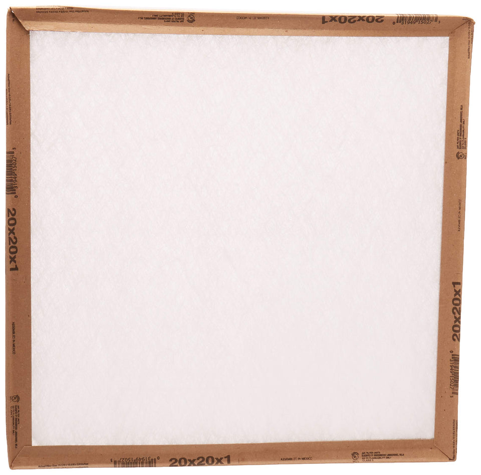 Flanders EZ Flow II front panel filter promotes improved airflow in 20x20x1 HVAC returns.
