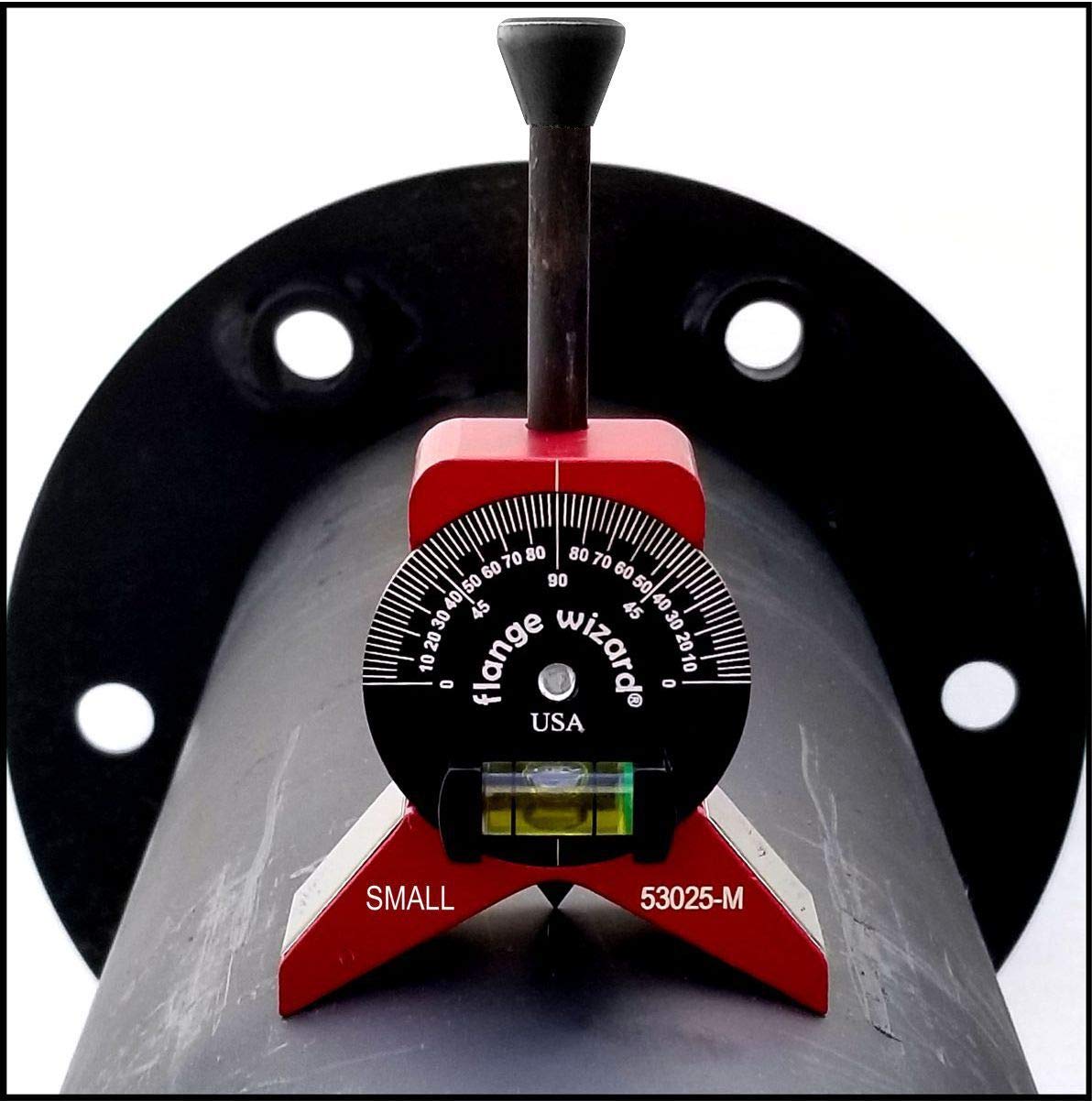 Flange Wizard magnetic centering head for small pipe alignment and secure positioning.