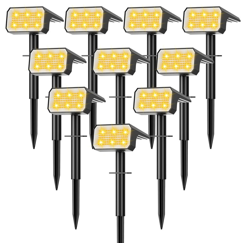 Flaow Solar Spot Light tree-illumination featuring 118 LEDs for enhanced nighttime curb appeal.