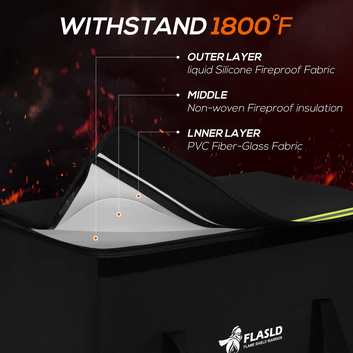 FLASLD bag folded compact storage for portability
