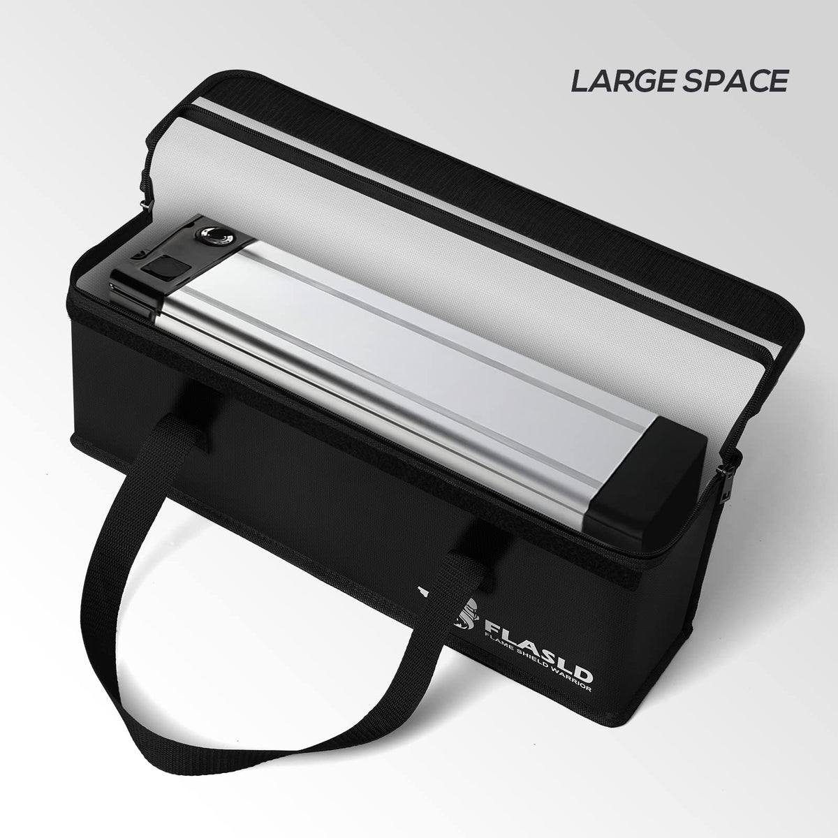 FLASLD durable waterproof silicone coating protects batteries during storage.