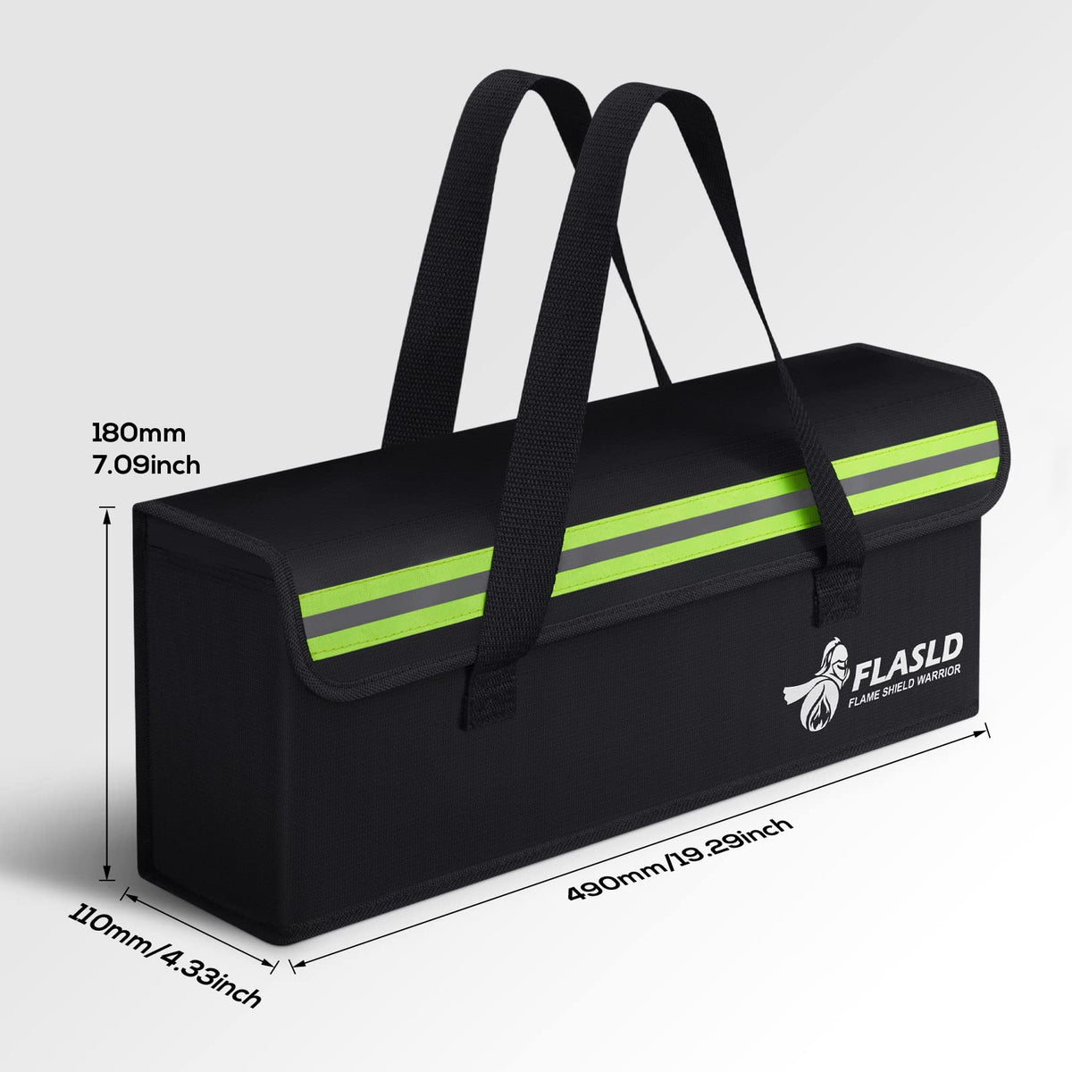 FLASLD fireproof bag three-layer composite material for enhanced protection.