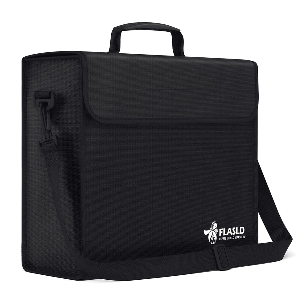 FLASLD fireproof bag with dual-layer protection guarding valuables from heat