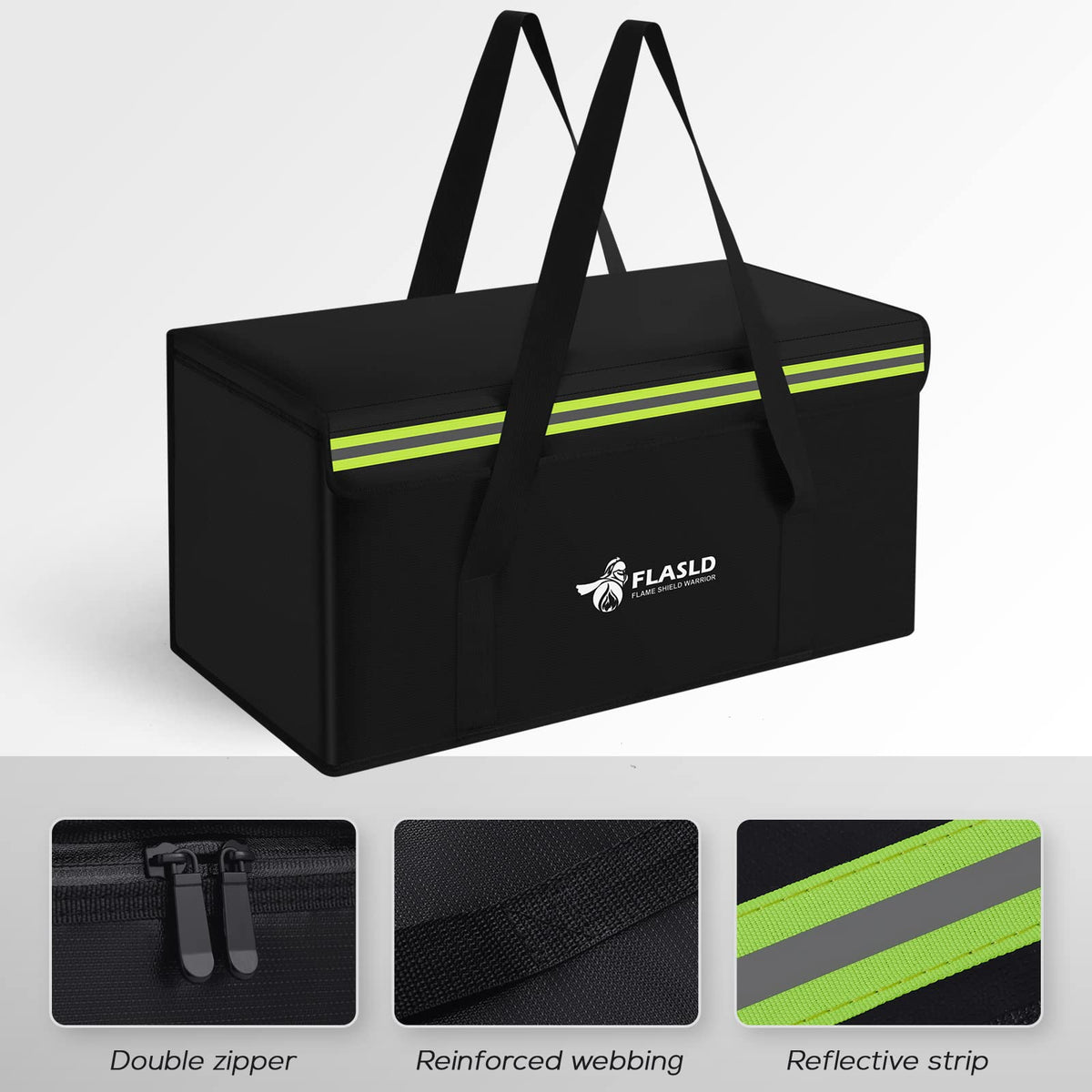 FLASLD LiPo bag shows durable material and rugged build.