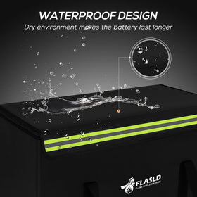 FLASLD LiPo bag carrying handles enable easy transport.