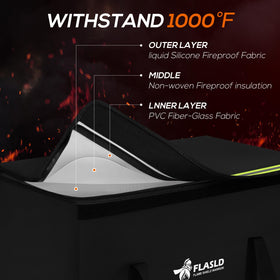 FLASLD LiPo bag waterproof seal protecting batteries from moisture.